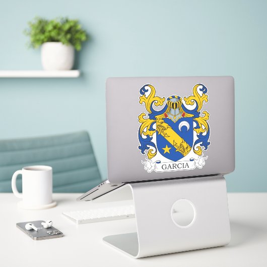 Garcia-Wappen Aufkleber (Laptop auf Schreibtisch)