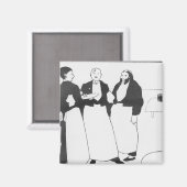 Garcons de Cafe Magnet (Vorderseite/Rückseite)
