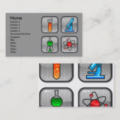 Garcya.us_ScienceIcons, Name, Adresse 1, Adressen. Visitenkarte (Vorne/Hinten)