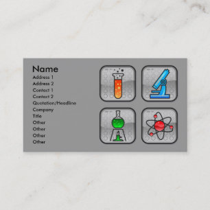 Garcya.us_ScienceIcons, Name, Adresse 1, Adressen. Visitenkarte