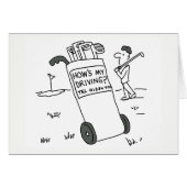 Gard - Golfer frage "Wie fahre ich?" (Vorderseite (Horizontal))