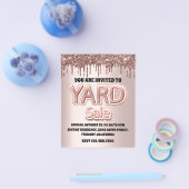 Gard Sale Rose Blush Powder Glitzer Tropfen Flyer (Einzeln)