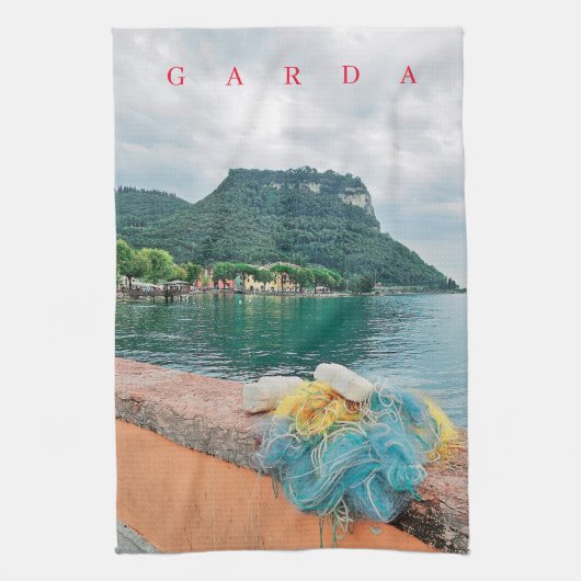 Garda Rock und Fischernetze sehen Teetücher Geschirrtuch (Vertikal)