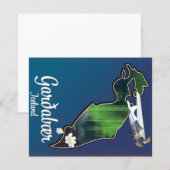 Garðabær Island Reiseplakat (Vorne/Hinten)