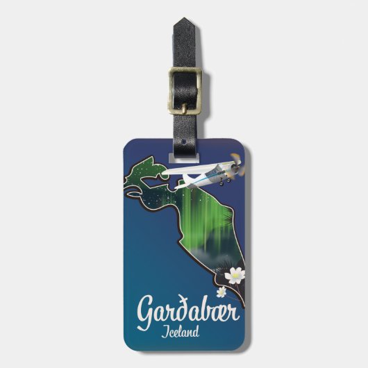 Garðabær Island Reiseplakat Gepäckanhänger (Vorderseite vertikal)