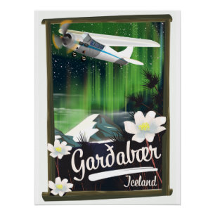 Garðabær Island Reiseplakat Poster