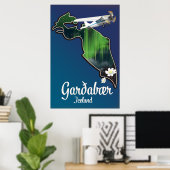 Garðabær Island Reiseplakat Poster (Heimbüro)