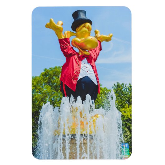 Gardaland-Statue, Italien Magnet (Vertikal)