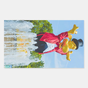 Gardaland-Statue, Italien Rechteckiger Aufkleber