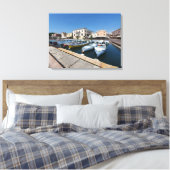 Gardasee Bardolino Hafenansicht Leinwand drucksvol (Insitu (Schlafzimmer))