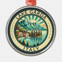 Gardasee - Italien Illustration Reisen Kunst, Dich