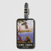 Gardasee Italien individuelle Name Gepäckanhänger (Vorderseite Vertikal)