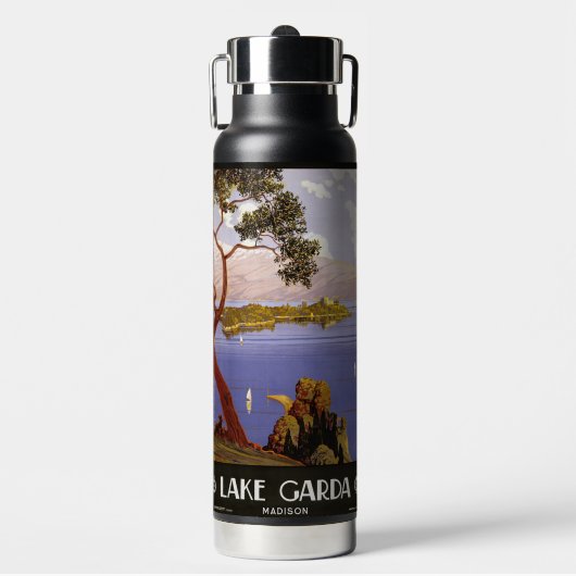 Gardasee Italien individuelle Name Trinkflasche (Vorderseite)