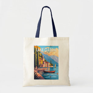 Gardasee Italien Reise Kunst Vintage Tragetasche