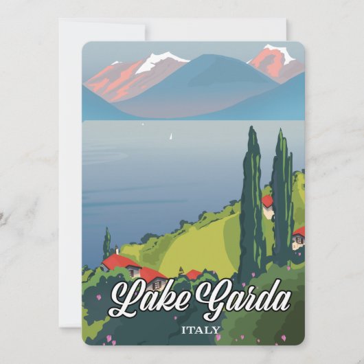 Gardasee Italien Reiseplakat (Vorderseite)