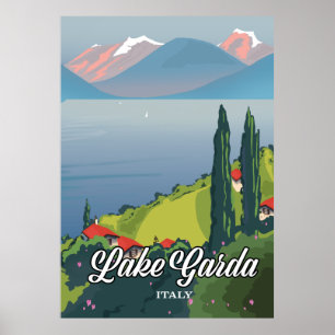 Gardasee Italien Reiseplakat Poster