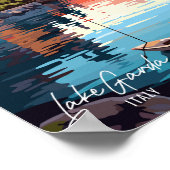 Gardasee Italien Vintage Poster (Ecke)