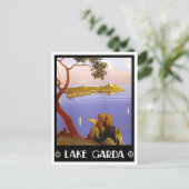 Gardasee Italien Vintage Postkarte (Stehend Vorderseite)