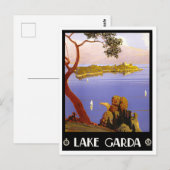 Gardasee Italien Vintage Postkarte (Vorne/Hinten)