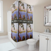 Gardasee Italien Vintage Reisen Duschvorhang (Beispiel)