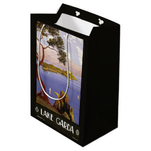 Gardasee Italien Vintage Reisetaschen Mittlere Geschenktüte