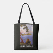 Gardasee Italien Vintage Tragetaschen Tasche (Rückseite)