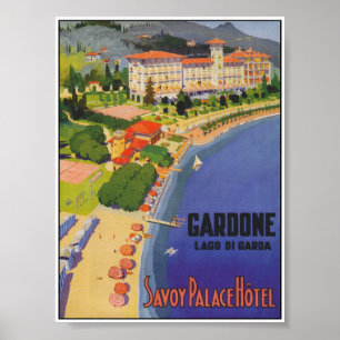 Gardasee Italien Vintage Travel Poster