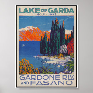 Gardasee Italien Vintage Travel Poster