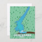 Gardasee - Italienisches Reiseplakat (Vorne/Hinten)