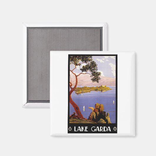 Gardasee Magnet (Vorderseite/Rückseite)