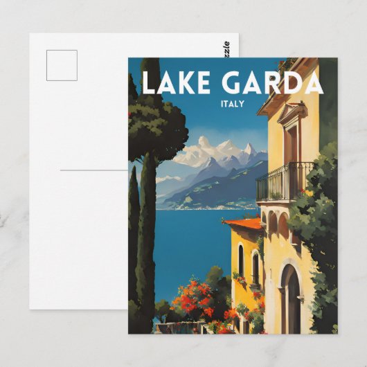 Gardasee Postkarte (Vorne/Hinten)