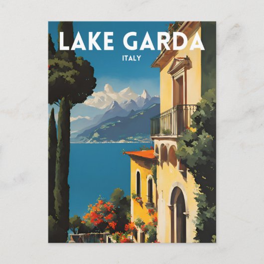 Gardasee Postkarte (Vorderseite)