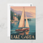 Gardasee Postkarte (Vorne/Hinten)