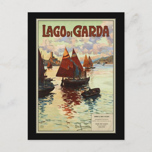 Gardasee Postkarte (Vorderseite)