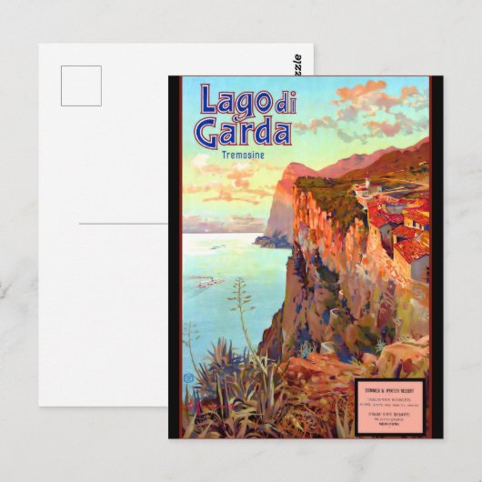 Gardasee Postkarte (Vorne/Hinten)