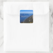 Gardasee Quadratischer Aufkleber (Tasche)