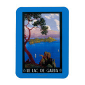 Gardasee Reiseförderposter Magnet (Vertikal)