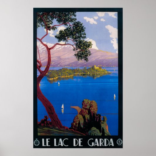 Gardasee Reiseförderposter Poster (Vorne)