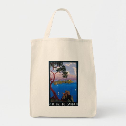Gardasee Reiseförderposter Tragetasche (Vorne)