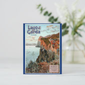 Gardasee Vintage Poster Postkarte (Stehend Vorderseite)