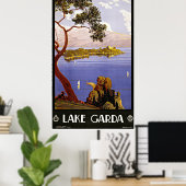 Gardasee - Vintage Travel Posters Poster (Heimbüro)