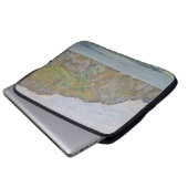 Gardasee (von Koloman Moser) Laptopschutzhülle (Vorne Knopf)