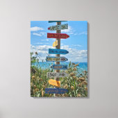 Gardasee Wegweiser Leinwand (Vorderseite)