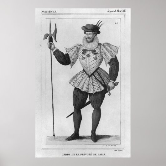 Garde der Provokation von Paris Poster (Vorne)