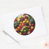 Garden Abundance Runder Aufkleber (Umschlag)