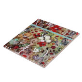 "Garden all a Flutter" Fliese (Seite)