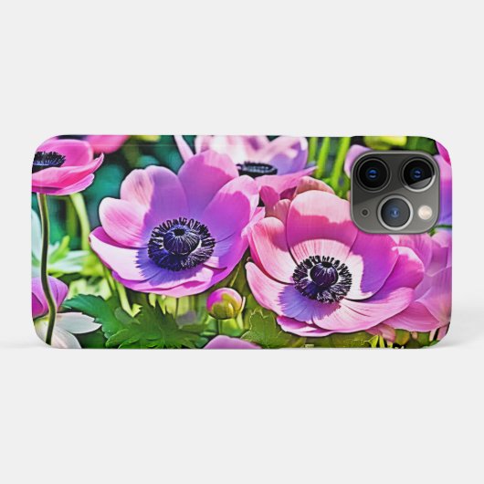 Garden Anemone Mix Design Case-Mate iPhone Hülle (Rückseite (Horizontal))