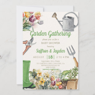 Garden Ansammlung Party Frühjahrsdusche Einladung