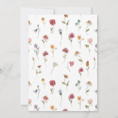 Garden Ansammlung Party Wildblume Geburtstag Einladung (Rückseite)