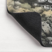 Garden Asian Ink Painting Mousepad (Ecke)